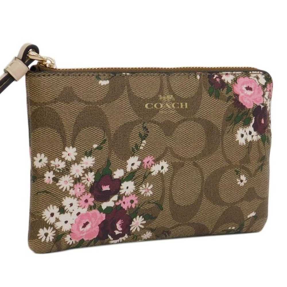 【Like New】COACH Floral Wristlet Pouch - image 1