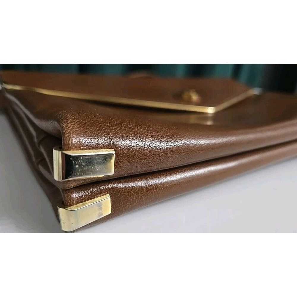 Peruzzi Italian Brown Leather w/gold colored Hard… - image 6