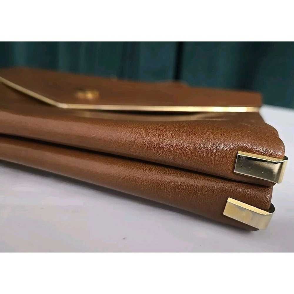 Peruzzi Italian Brown Leather w/gold colored Hard… - image 7