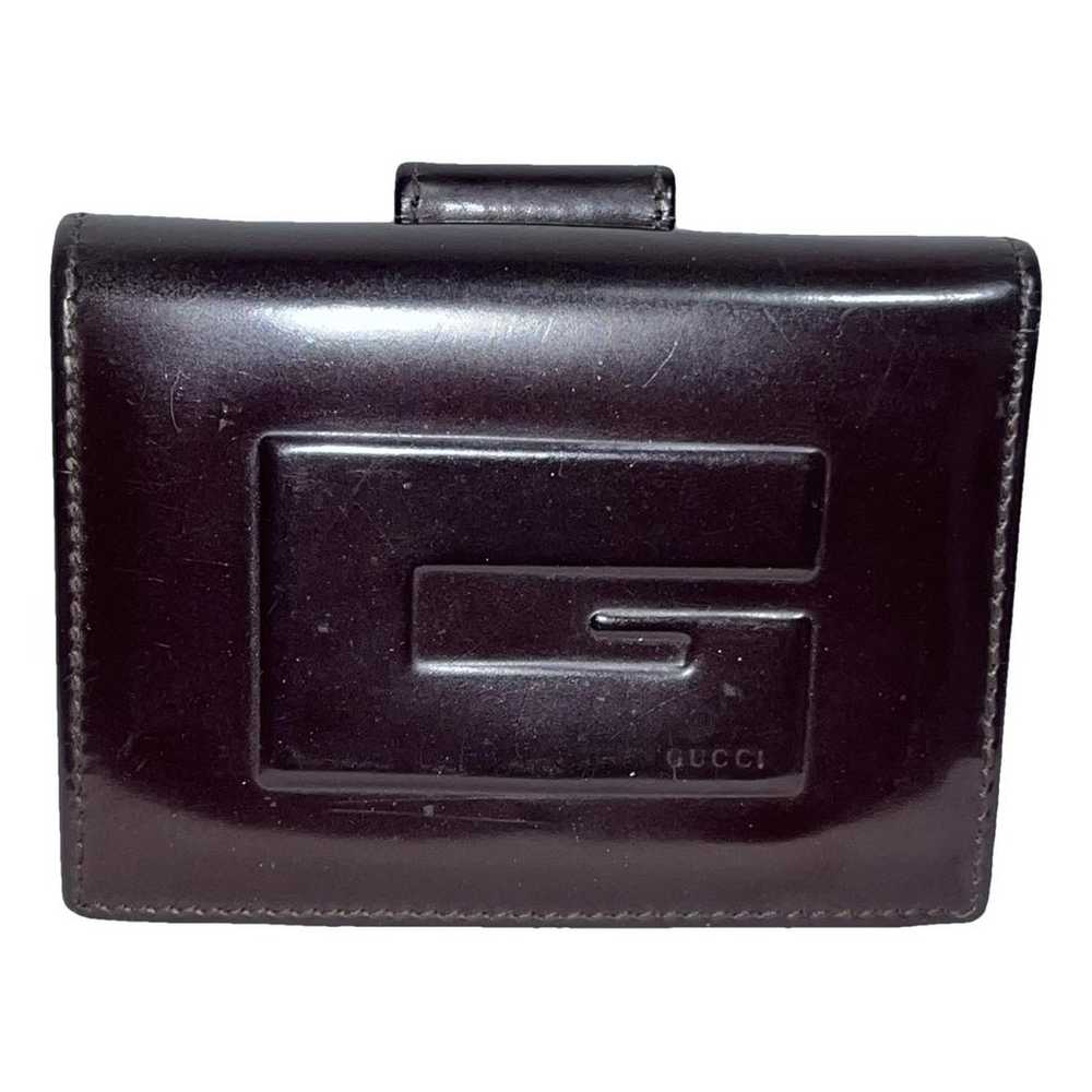 Gucci Interlocking patent leather clutch - image 1