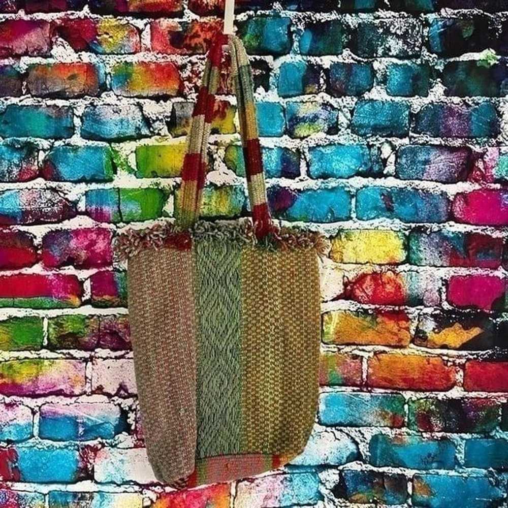 Artesians Inca J.R. Peruvian Wool Boho Handbag Bu… - image 3