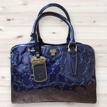 ANNA SUI Handbag, Enamel, with Charm, Purple - image 1