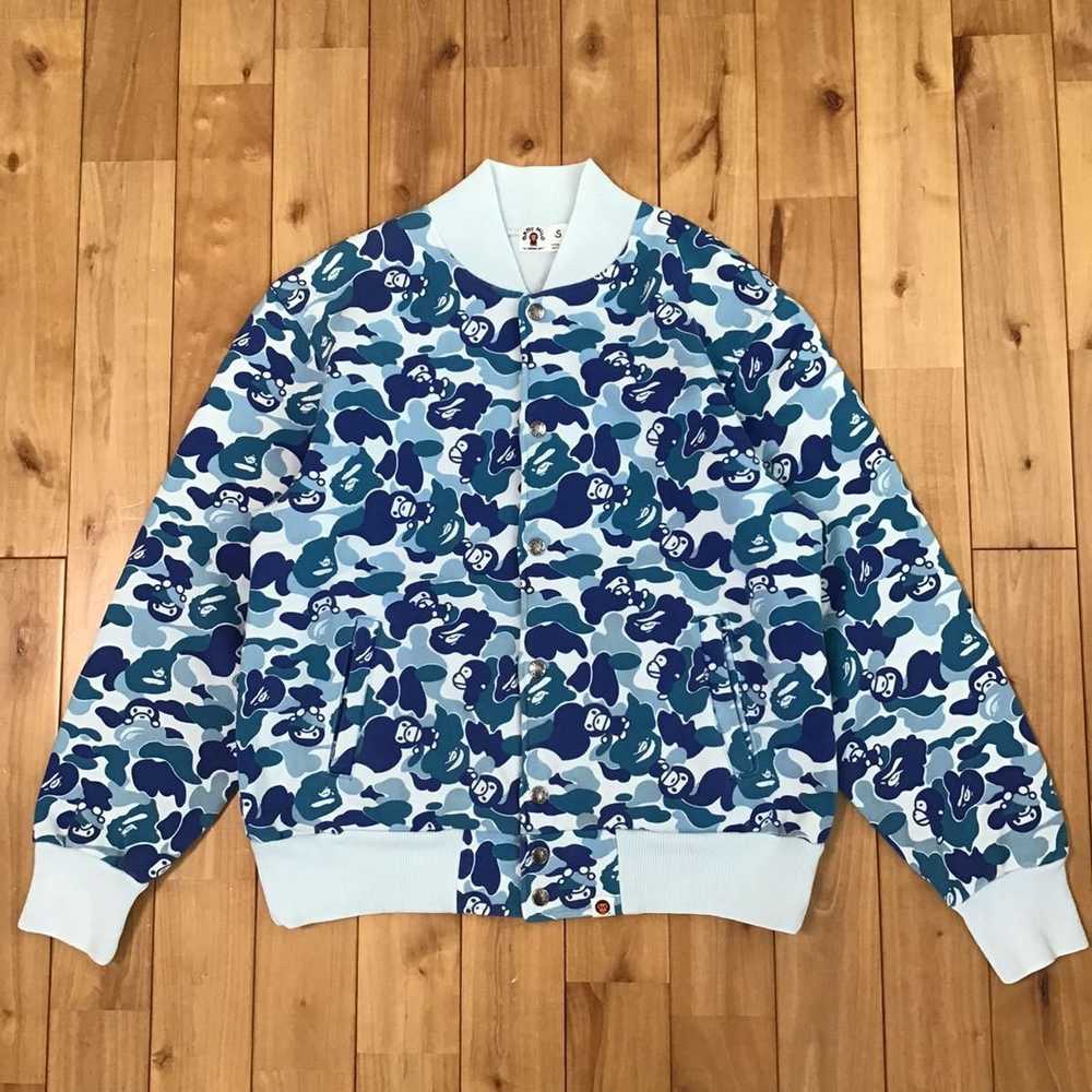 Bape BAPE Baby milo ABC camo blue Sweat varsity j… - image 1