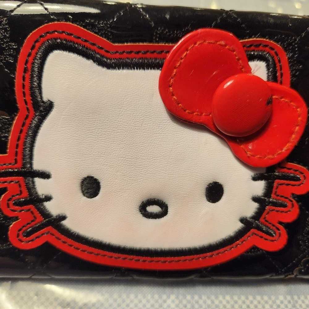 Hello Kitty Loungefly Black Vintage Purse and Wal… - image 12