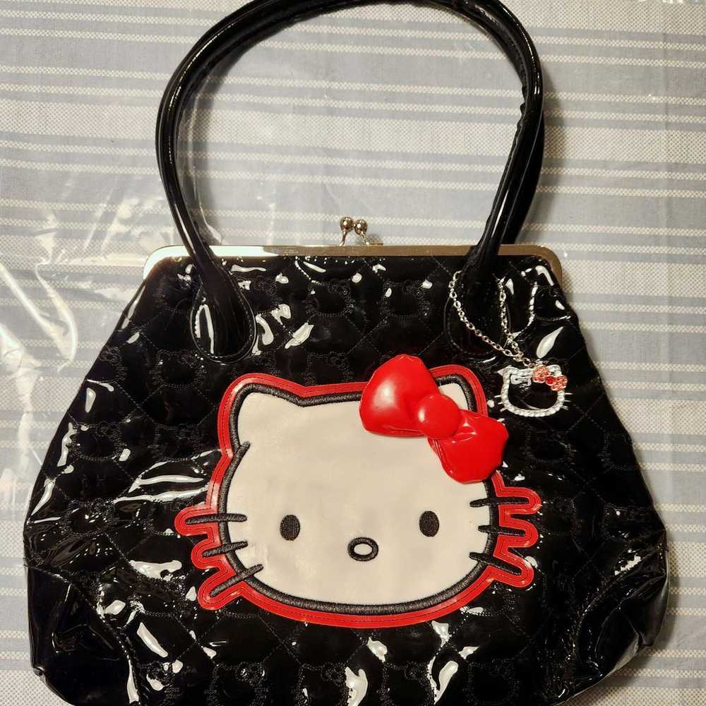 Hello Kitty Loungefly Black Vintage Purse and Wal… - image 2