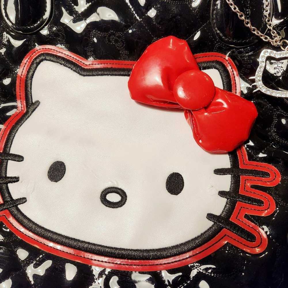 Hello Kitty Loungefly Black Vintage Purse and Wal… - image 3