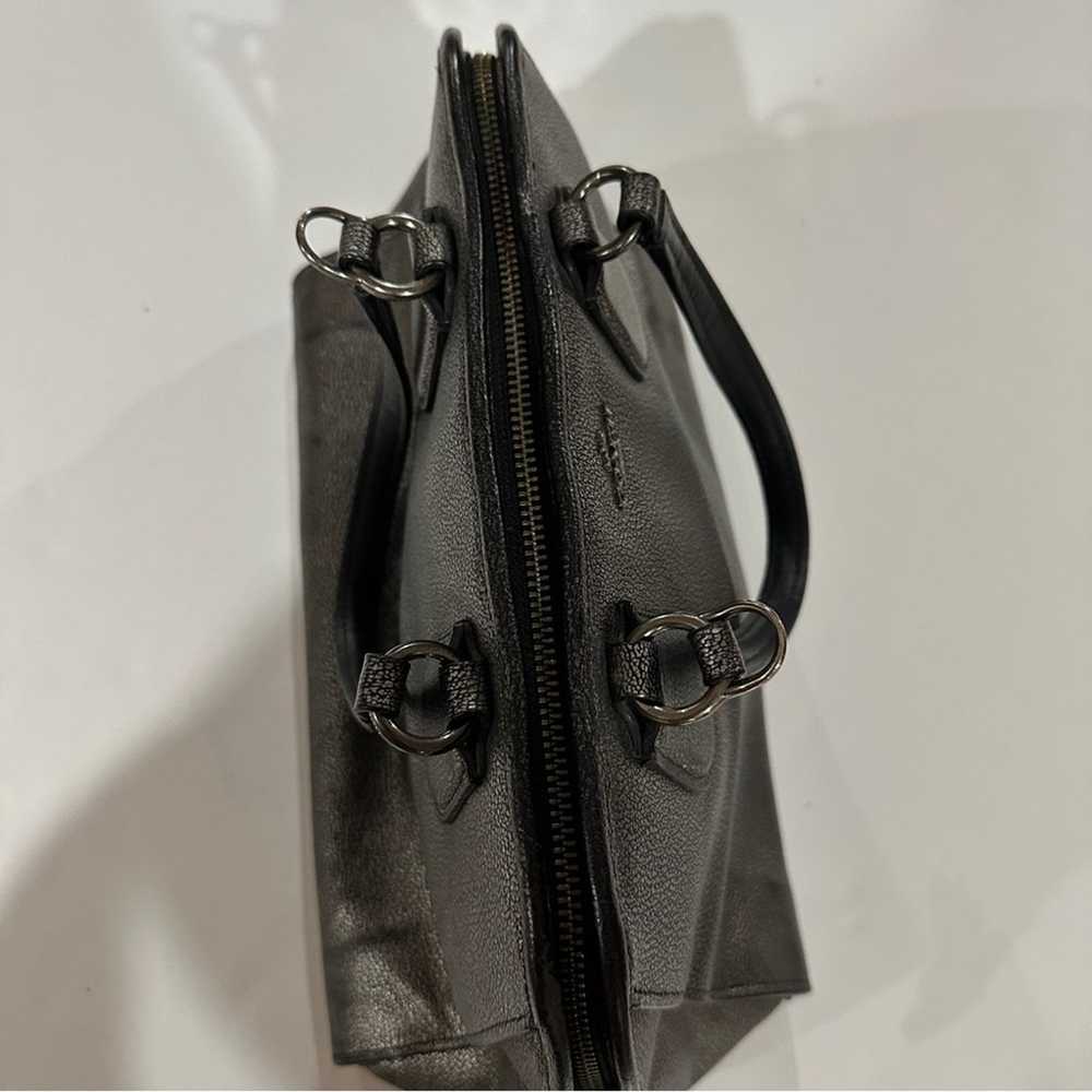 Coach Nolita Gunmetal Leather Metallic Satchel Sh… - image 6