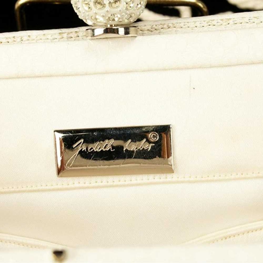 Vintage Judith Leiber White Snakeskin Bag - image 3