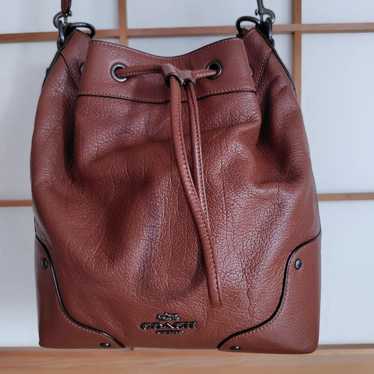 COACH Bucket Shoulder Bag Brown