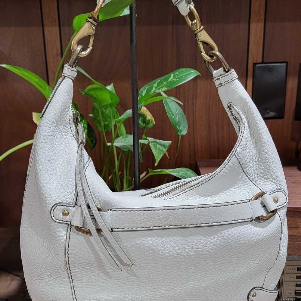 COLE HAAN CREAM IVORY
PEBBLED LEATHER HOBO
SHOULD… - image 3