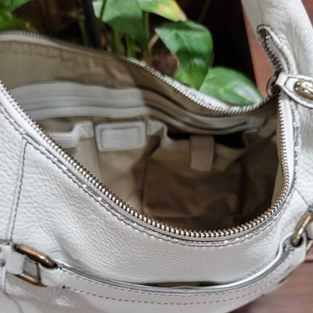 COLE HAAN CREAM IVORY
PEBBLED LEATHER HOBO
SHOULD… - image 8