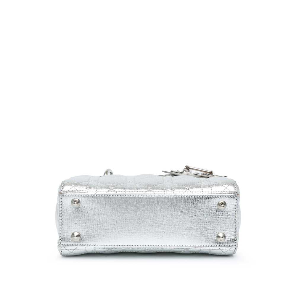 Dior Dior Small Metallic Grained Calfskin Cannage… - image 3