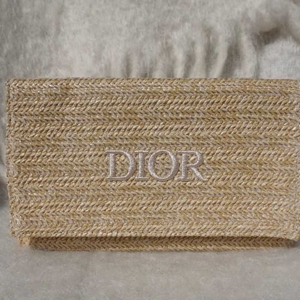 Dior straw clutch - image 2