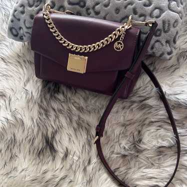 Gorgeous Authentic burgundy and gold Michael Kors 