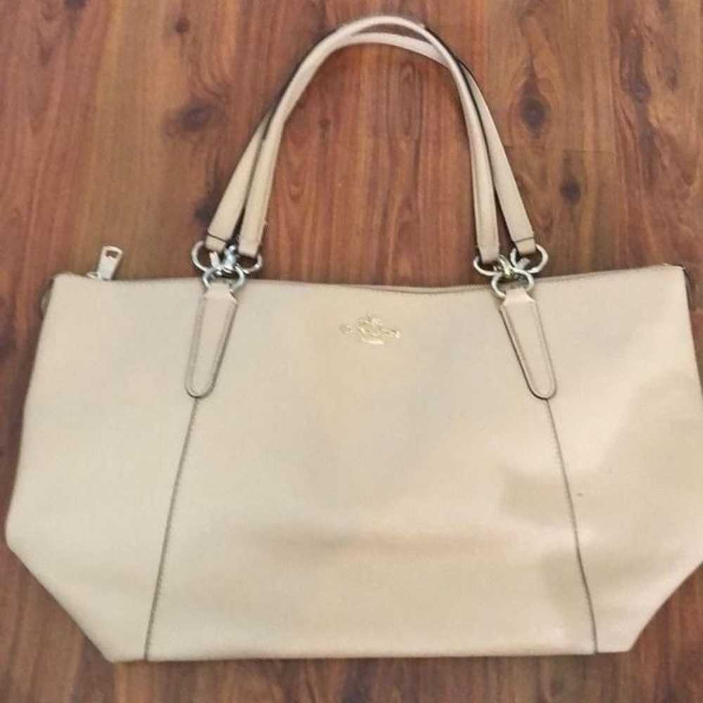 Coach Tan leather tote bag - image 1