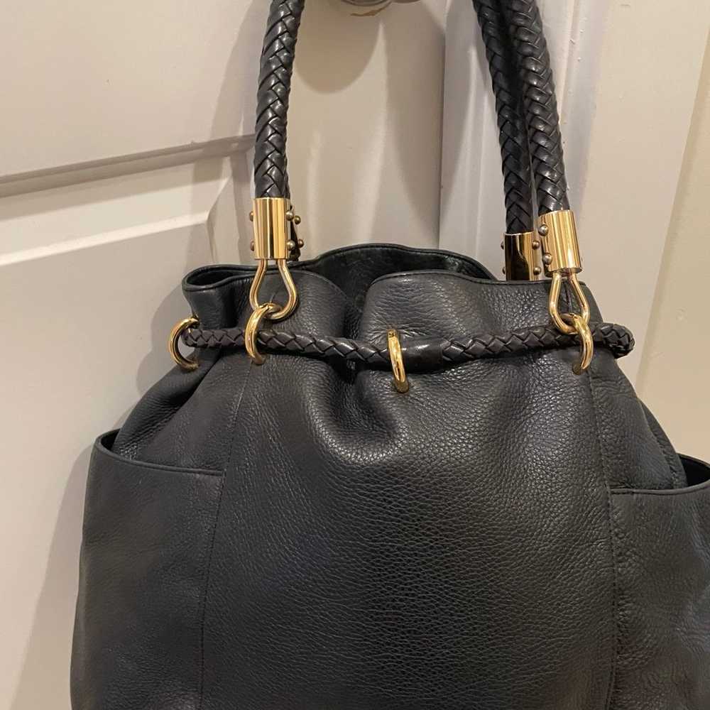 Michael Kors leather shoulder black bag - image 6