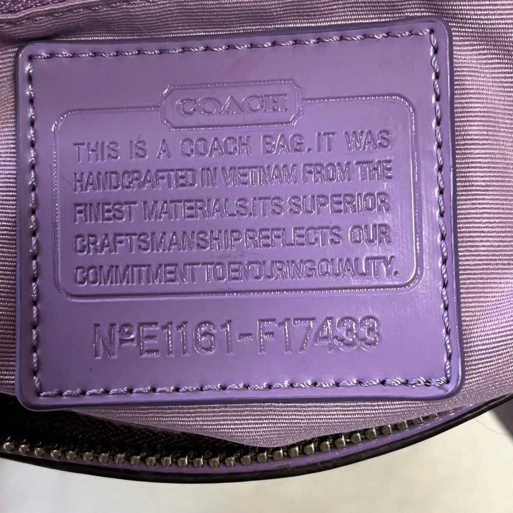 Coach Tote Bag in Brown and Purple - image 7