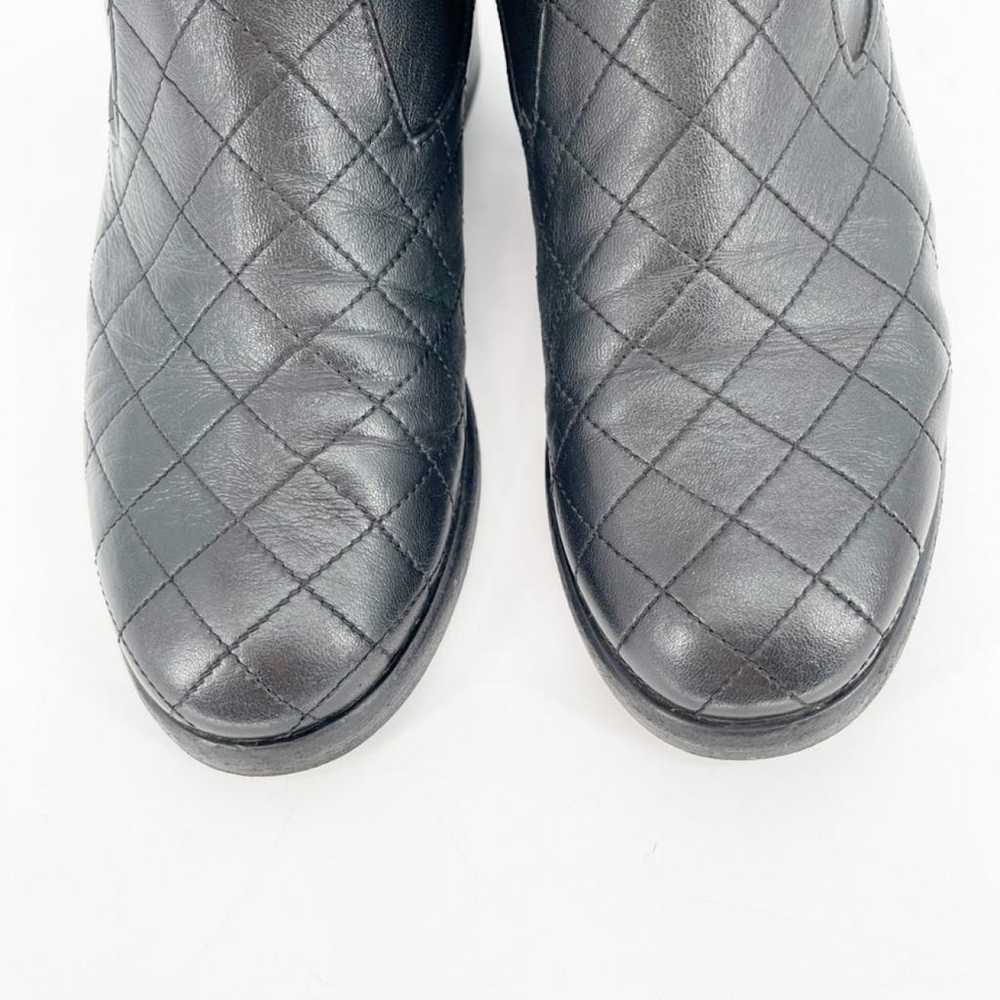 Chanel Leather biker boots - image 5