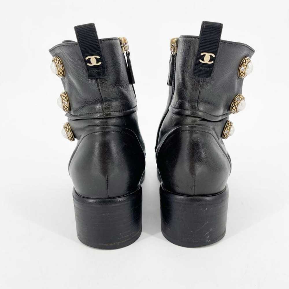 Chanel Leather biker boots - image 7