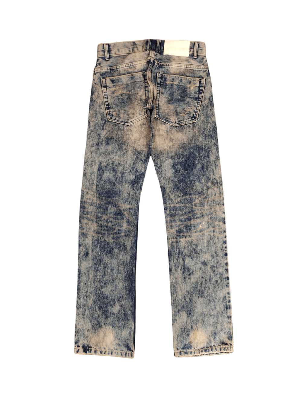 Japanese Brand Old Frame Acid Wash Faded Denim Je… - image 10