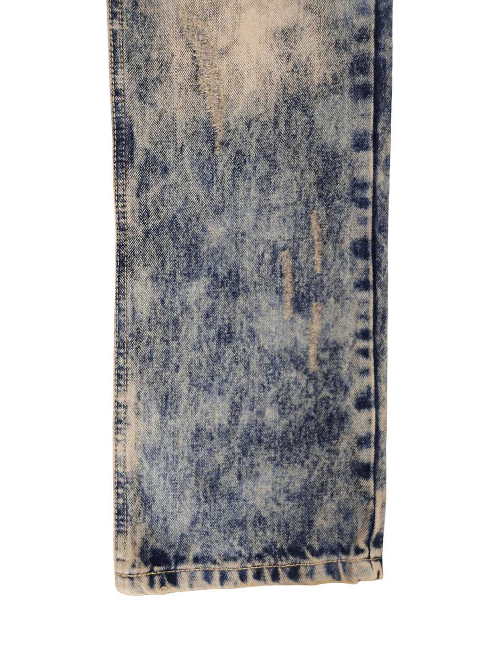 Japanese Brand Old Frame Acid Wash Faded Denim Je… - image 7