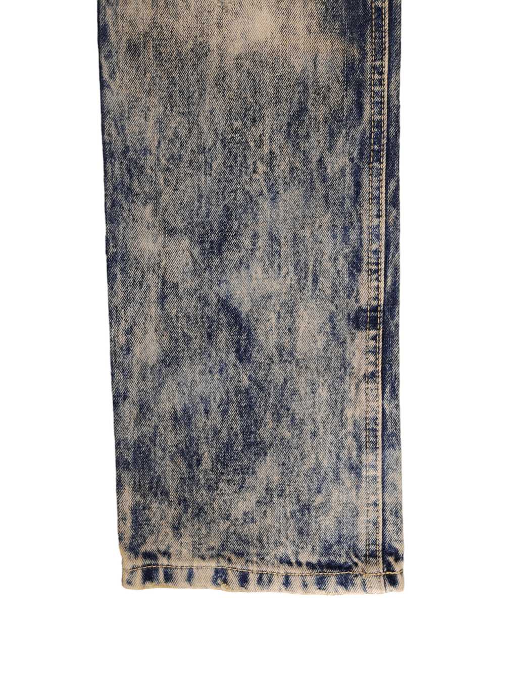 Japanese Brand Old Frame Acid Wash Faded Denim Je… - image 8