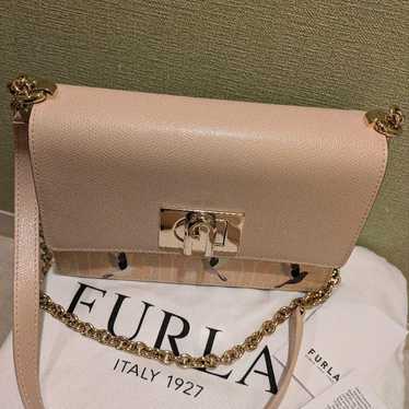 FURLA / Shoulder Bag ♡ Turn Lock ★ Pink Beige ★ Bi