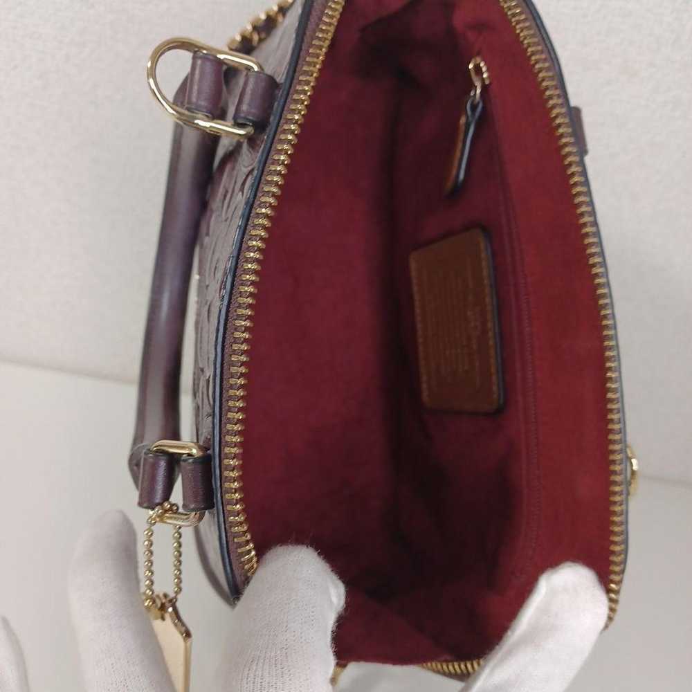 COACH Burgundy Handbag - image 12