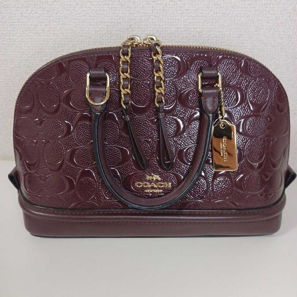 COACH Burgundy Handbag - image 2