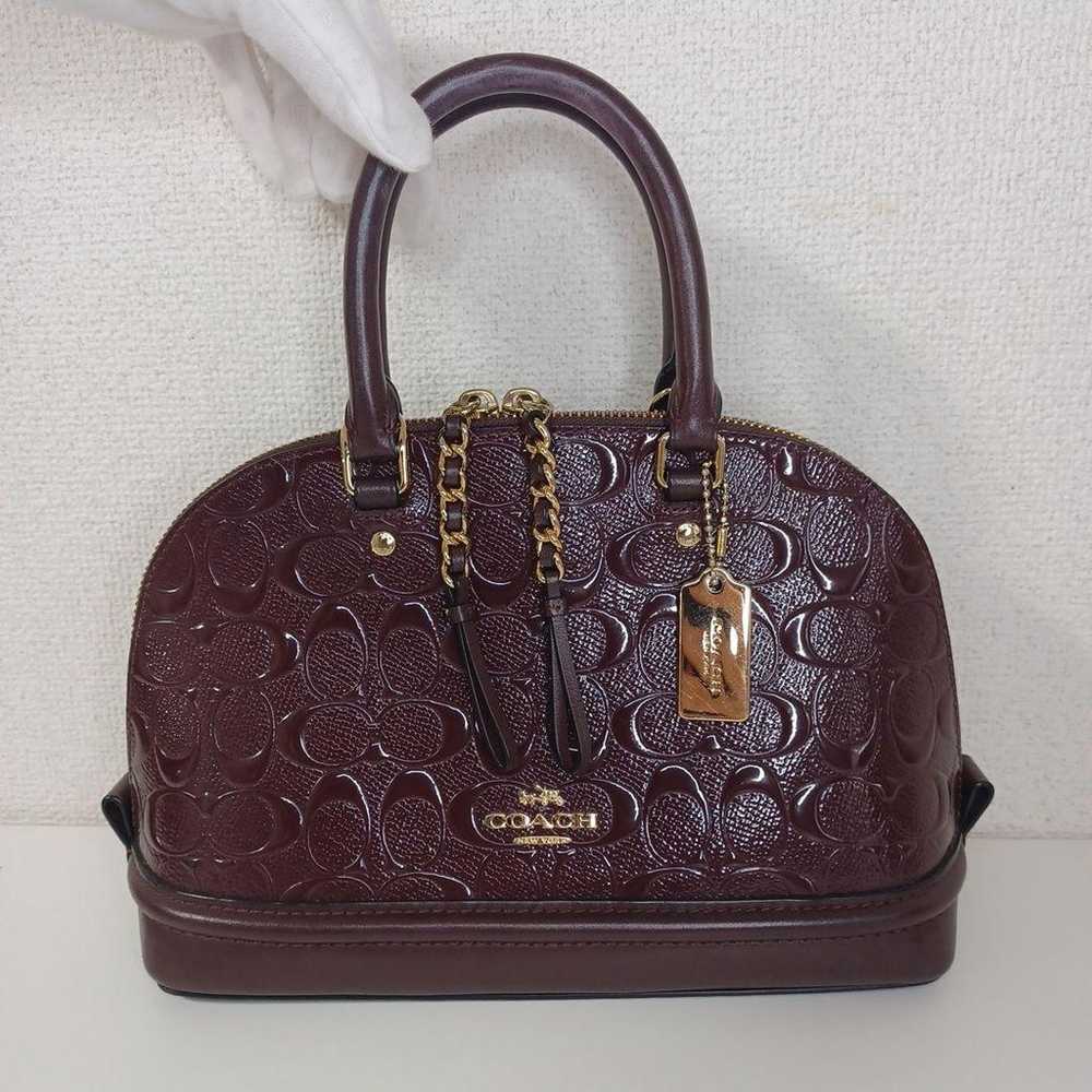 COACH Burgundy Handbag - image 3