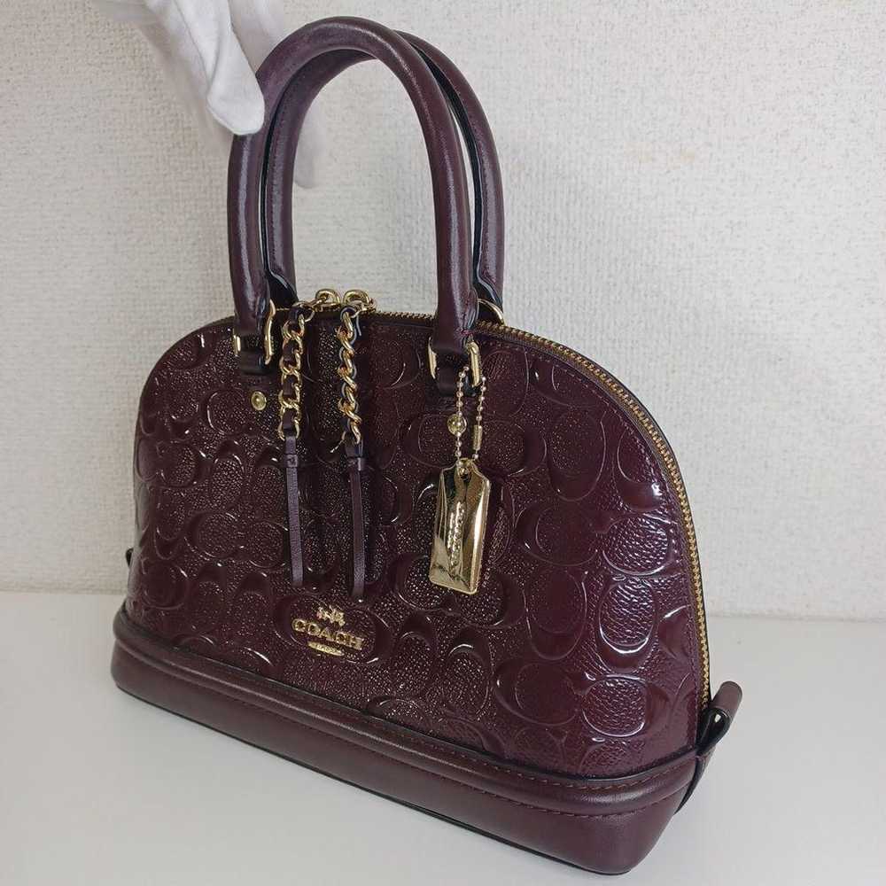 COACH Burgundy Handbag - image 4