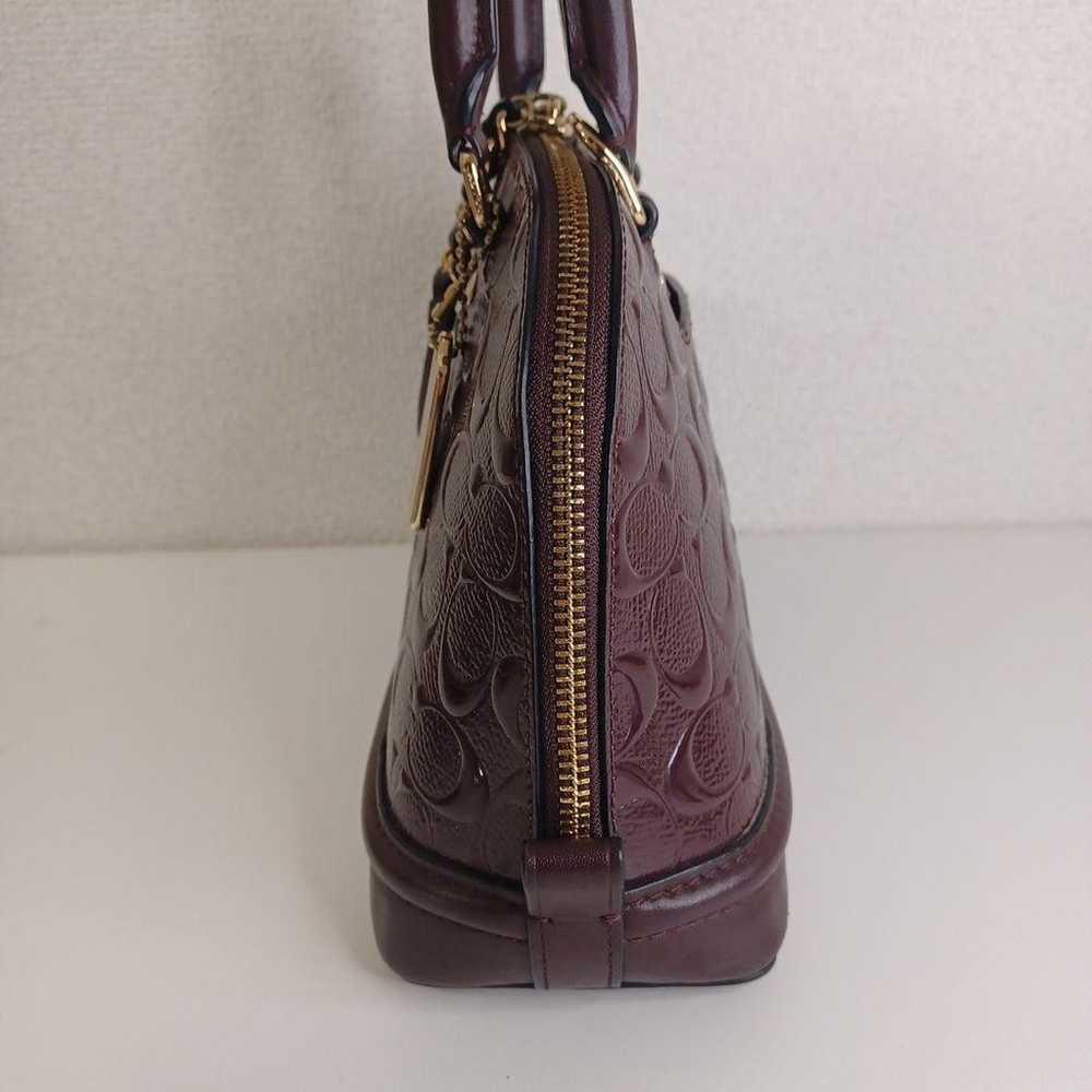 COACH Burgundy Handbag - image 7