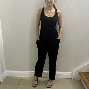 Mikey & Joey Black Jumpsuit With Packets Size Med… - image 1
