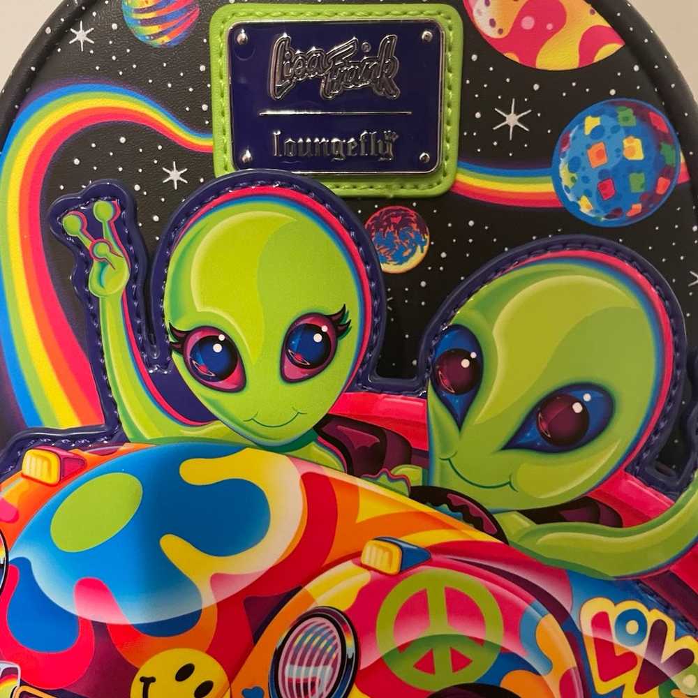 Loungefly Lisa Frank Cosmic Alien Ride Glow In Th… - image 2