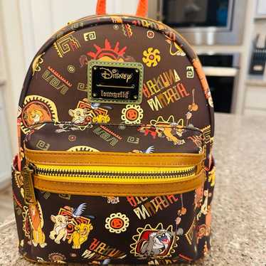 Lion king faces AOP outlets backpack