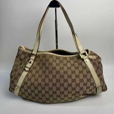 GUCCI Tote Bag GG Canvas Brown Brand Ladies - image 1