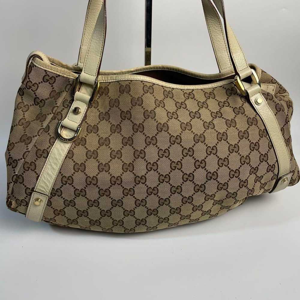 GUCCI Tote Bag GG Canvas Brown Brand Ladies - image 2