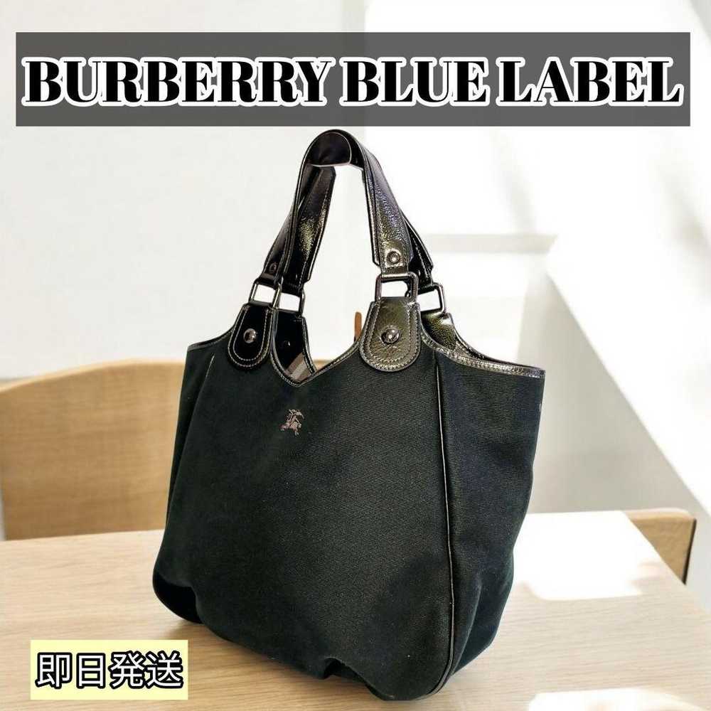 【Like New】BURBERRY BLUE LABEL Tote Bag Handbag Bl… - image 1