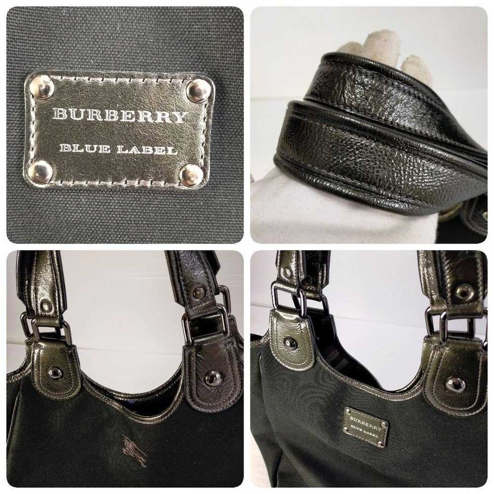 【Like New】BURBERRY BLUE LABEL Tote Bag Handbag Bl… - image 8