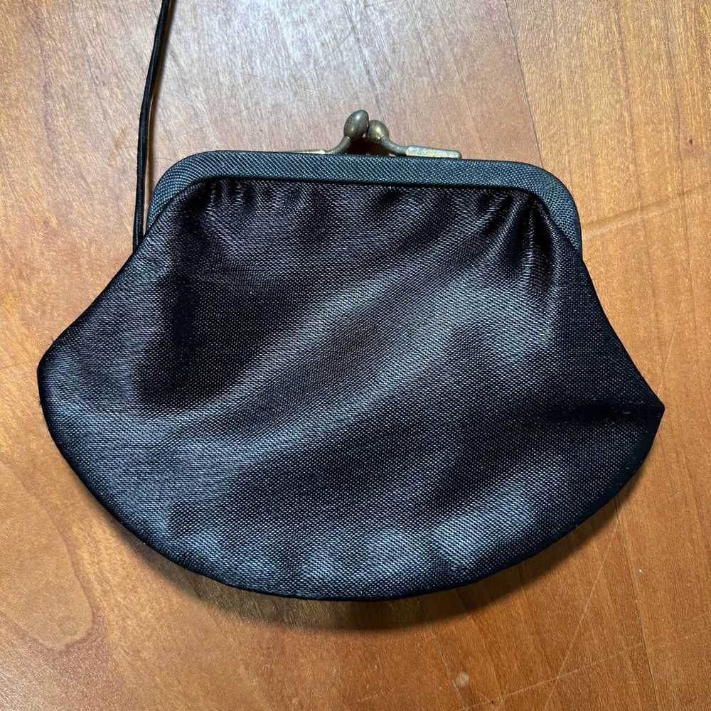 Vintage Garay Black Velvet Evening Clutch with Co… - image 8