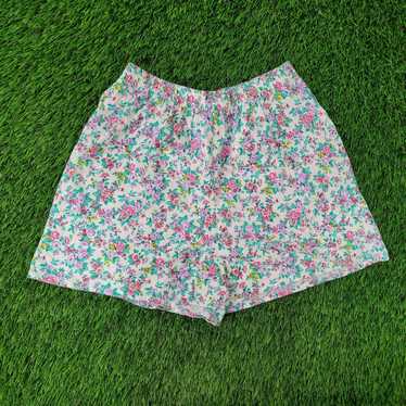 Other Vintage 80s Flower Shorts Womens Small High… - image 1