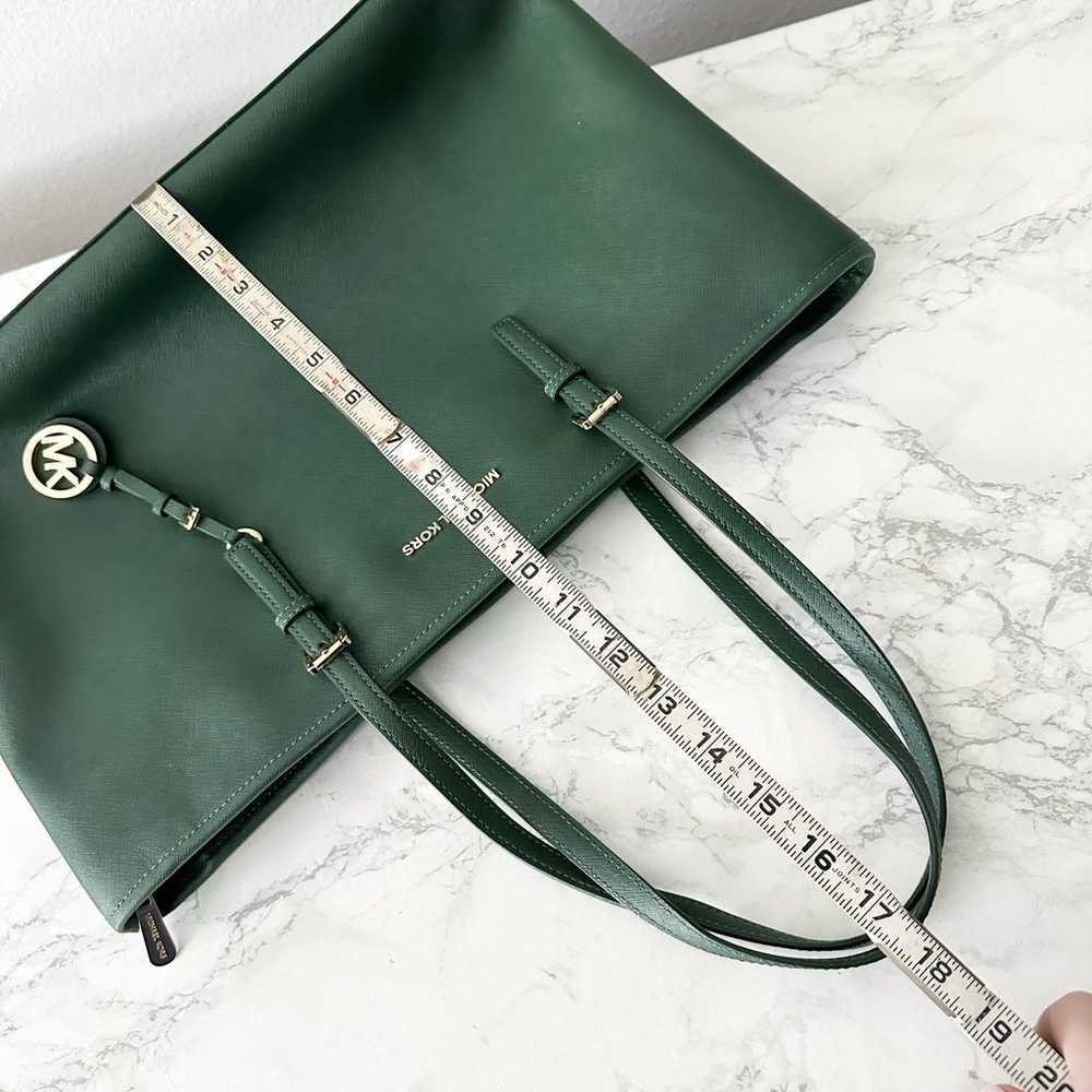 NWOT Michael Kors Forest Green Saffiano Leather X… - image 10