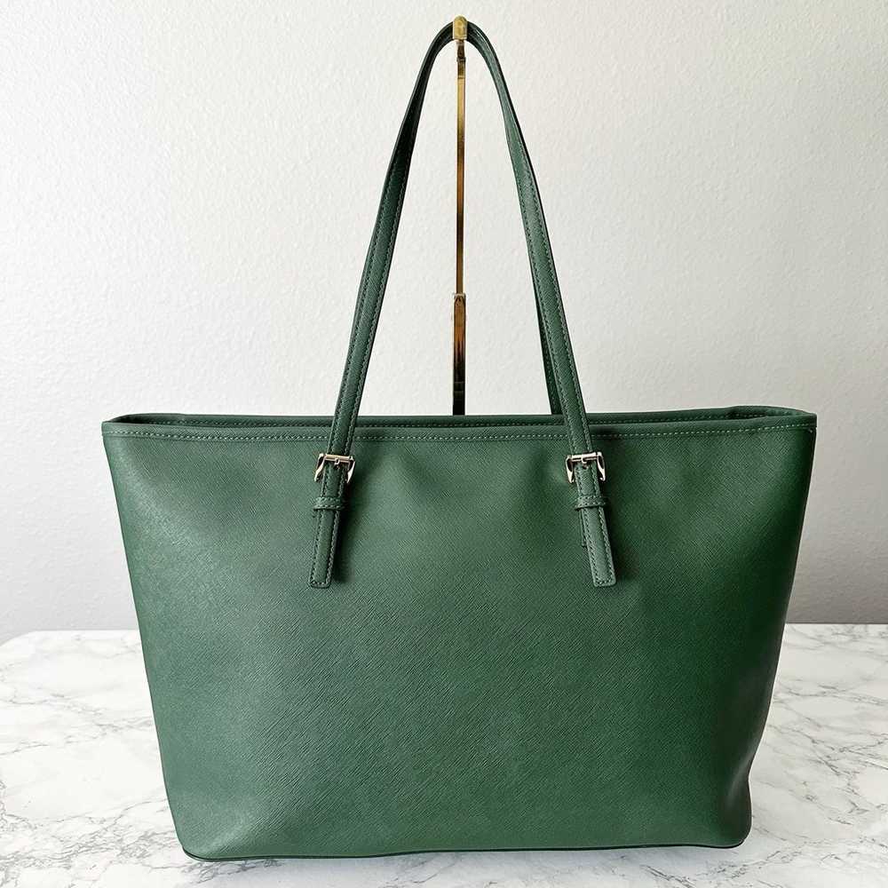 NWOT Michael Kors Forest Green Saffiano Leather X… - image 3