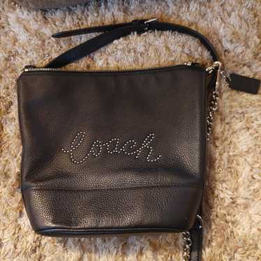 Coach Black Leather Satchel