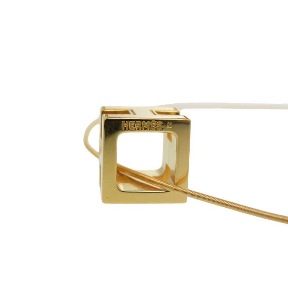 HERMES Necklace metal gold Cage de H H Cube Neckl… - image 3