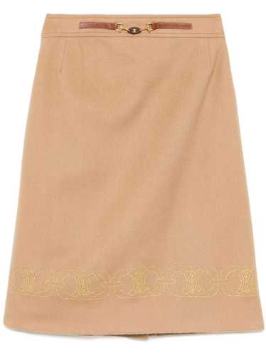 Céline Pre-Owned 2000 triomphe skirt - Neutrals