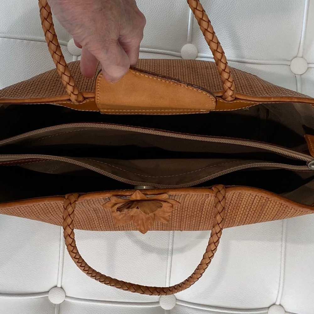 Stunning Paolo Masi Woven Leather Handbag - image 11