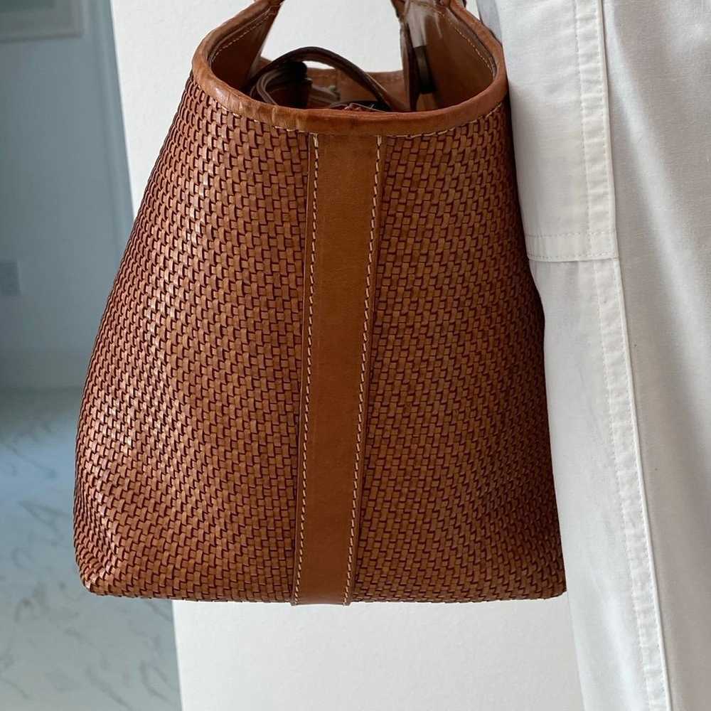 Stunning Paolo Masi Woven Leather Handbag - image 6