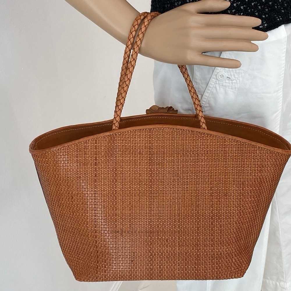 Stunning Paolo Masi Woven Leather Handbag - image 8