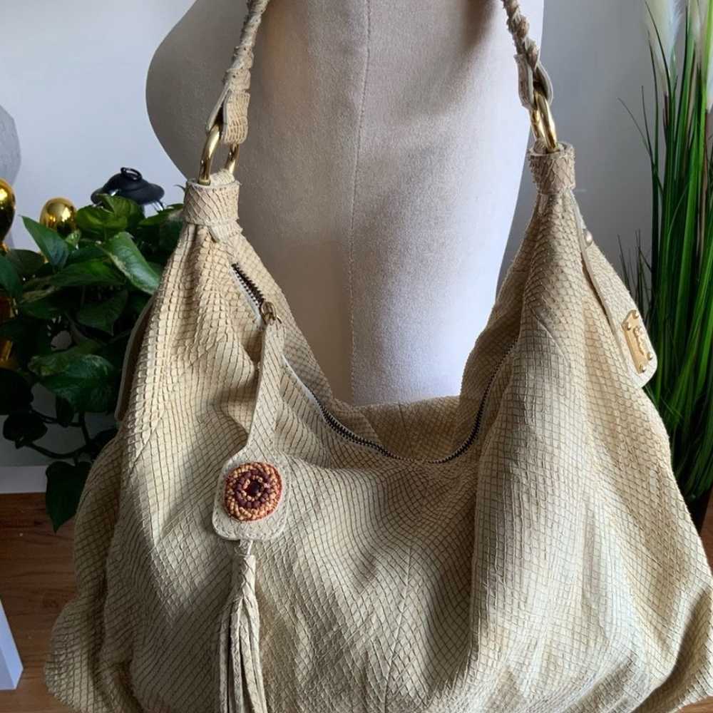 JENRIGO ITALY LEATHER VINTAGE SLOUCHY HOBO BAG - image 3